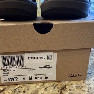 Clarks Arla Kaylie Black Sandals